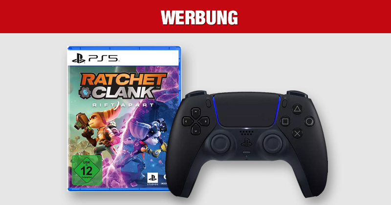 Top-Angebot von MediaMarkt und Saturn: PS5-Neuheit Ratchet & Clank: Rift Apart plus DualSense-Controller in Midnight Black im Bundle (Abbildungen: Sony Interactive)