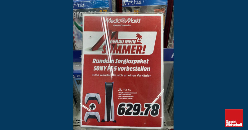 In einem Frankfurter MediaMarkt lässt sich die PS5 reservieren (Stand: August 2021 - Foto: Carina Dietrich)
