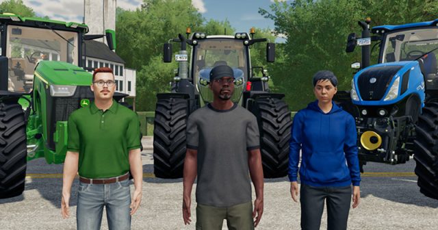 Der Charakter-Editor im Landwirtschafts-Simulator 22 ermöglicht die freie Gestaltung der Spielfiguren (Abbildung: Giants Software)