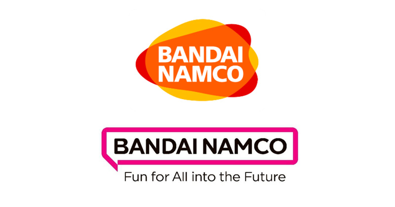 Oben das bisherige, unten das neue Logo von Bandai Namco Entertainment