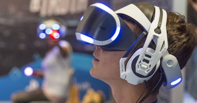 Seit dem 13. Oktober 2016 auf dem Markt: PlayStation VR - hier auf der Gamescom 2018 (Foto: KoelnMesse / Harald Fleissner)