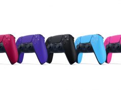 Die neue Farbauswahl beim DualSense-Controller: Cosmic Red, Galactic Purple, Midnight Black, Starlight Blue und Nova Pink (Abbildung: Sony Interactive)