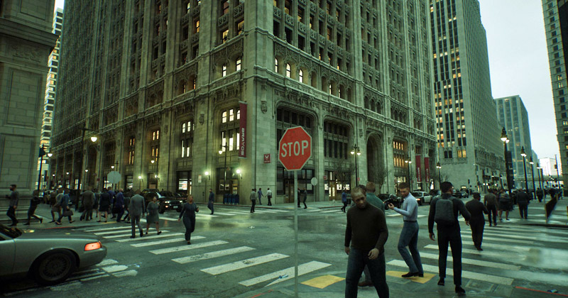 Unreal Engine 5 in Aktion: Matrix Awakens simuliert eine riesige, lebendige Metropole (Abbildung: Epic Games)