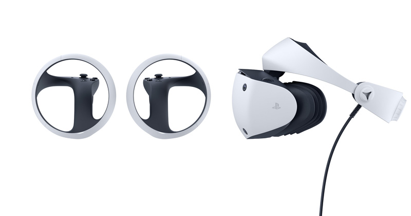 PlayStation VR2: Nur ein einziges dünnes Kabel verbindet das Headset mit der PlayStation 5 (Abbildung: Sony Interactive)
