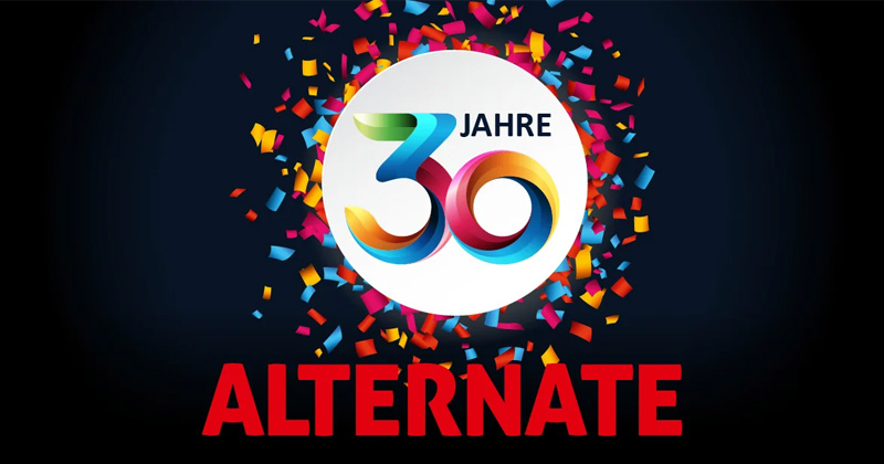 Alternate feiert 30jähriges Firmenjubiläum (Abbildung: Alternate GmbH)