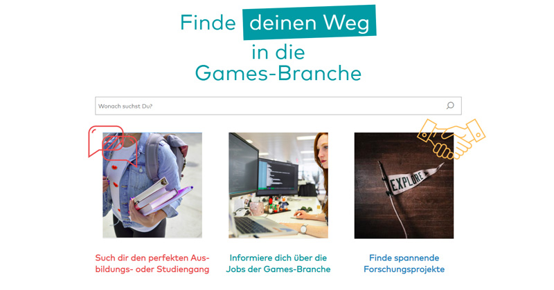 Gamecampus listet Games-Studiengänge in Deutschland (Abbildung: Game e. V.)