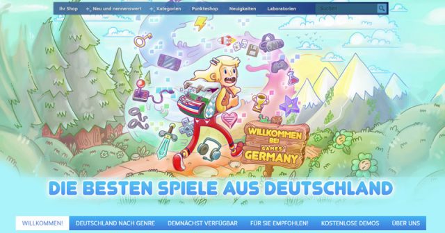 Die PC-Plattform Steam präsentiert über 200 Games made in Germany in einem eigenen Steam Sale (Screenshot)