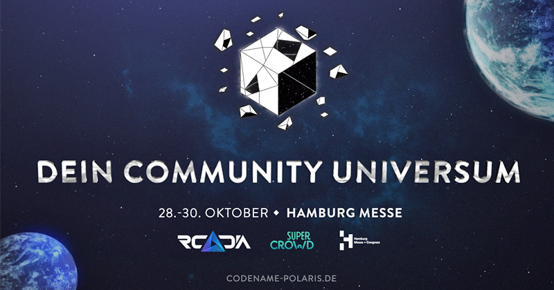 Hinter dem Codename Polaris verbirgt sich eine neue Community-Convention auf dem Gelände der Messe Hamburg (Abbildung: Super Crowd Entertainment)