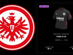 Im Blockchain-Fußballmanager The Football Club werden Eintracht-Frankfurt-Trikots in Form von NFTs angeboten (Abbildung: The Football Company)