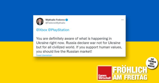 Der ukrainische Vize-Präsident Mykhailo Fedorov bittet Microsoft und Sony um Unterstützung (Tweet vom 2. März 2022)