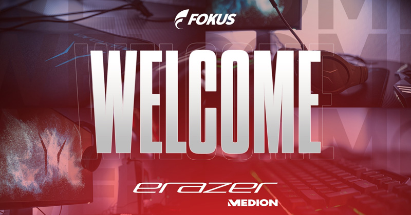 Die Medion-Marke Erazer ist neuer Sponsor von Fokus (Abbildung: Stark Esports)