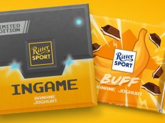Die Ritter-Sport-Sorte 'Ingame' ist ab dem 28. Juni 2022 als Limited Edition erhältlich (Abbildung: OKA Gaming)