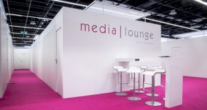Die Medialounge ist in Halle 2.2 der Gamescom 2022 zu finden (Abbildung: Cowana GmbH)