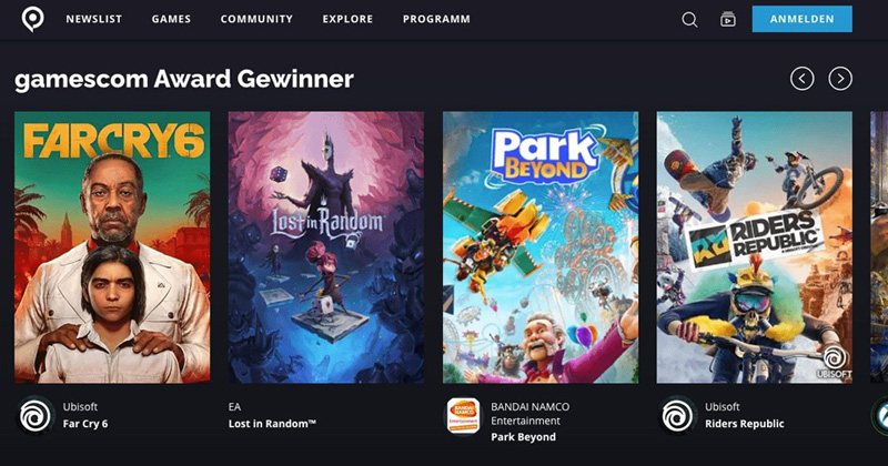 Gamescom Now ist der offizielle 'Content-Hub' zur Gamescom 2022 (Abbildung: Shopmacher GmbH)