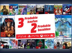 Die '3 für 2'-Games-Aktion von MediaMarkt gilt für alle lieferbaren PS5-, PS4-, Xbox- und PC-Titel (Abbildung: MediaMarkt)