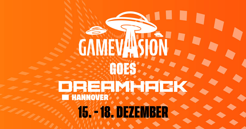 Termin für die Gamevasion 2022: 15. bis 18. Dezember 2022 auf der DreamHack Hannover (Abbildung: Rocket Beans GmbH)
