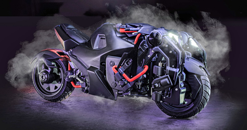 Das Gotham Knights-Batcycle ist in Halle 9 der Gamescom 2022 zu finden (Abbildung: Warner Bros.)