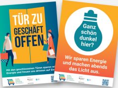 Die Energiespar-Kampagne des Handelsverbands (Abbildungen: HDE)