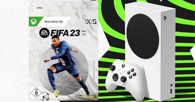 Das FIFA 23-Bundle inklusive Xbox Series S ist zum Launch für deutlich unter 300 € zu haben (Abbildung: Amazon)