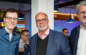 Assemble-Chef Stefan Marcinek mit Guido Hettinger (Brehm & v. Moehrs) und CDU-Digitalpolitiker Patrick Burghardt (Foto: Assemble Entertainment)