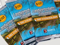 Sowohl das Landwirtschafts-Simulator Stickeralbum als auch die Sticker-Packs sind im gutsortierten Zeitschriftenhandel erhältlich (Abbildung: Giants Software)