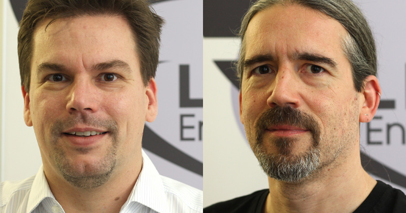 Die beiden Gründer von Limbic Entertainment: Stephan Winter und Alexander Frey (Fotos: Limbic Entertainment)
