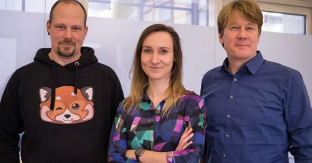 Der langjährige Tivola-Geschäftsführer Hendrik Peeters mit seinen Nachfolgern Nora Klutzny und Oliver Ortlepp (Foto: Tivola Games)