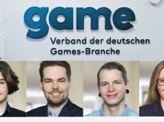 Die 'Neuen' beim Game-Verband: Isabel Schmutz, Marcel Meister, Alexander Wolf und Ines Harmuth (Fotos: Game e. V.)
