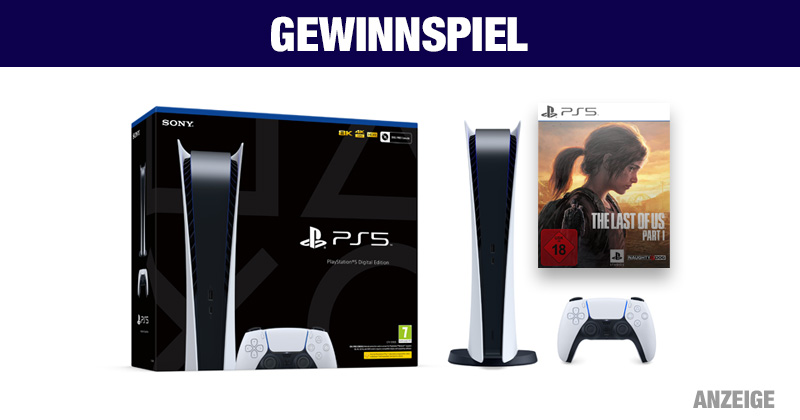 PlayStation 5 Gewinnspiel: Jetzt PS5 Digital Edition + The Last of Us Part 1 gewinnen! (Abbildungen: Sony Interactive)