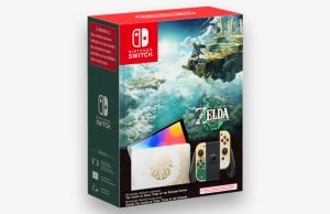 Erscheint am 28. April: das Nintendo Switch OLED-Modell im Design von The Legend of Zelda: Tears of the Kingdom (Abbildung: Nintendo)