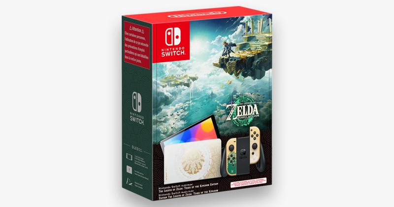 Erscheint parallel zum Spiel am 12. Mai: der Switch-Pro-Controller im Design von The Legend of Zelda: Tears of the Kingdom (Abbildung: Nintendo)