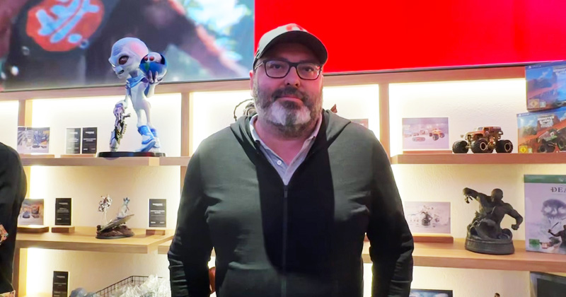 THQ Nordic boss Klemens Kreuzer had the idea for his flagship store (Photo: GamesWirtschaft)