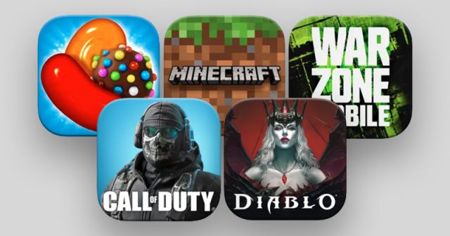 Candy Crush, Call of Duty, Diablo - so könnte die Startbefüllung von Microsofts Xbox Appstore aussehen (Abbildungen: Activision Blizzard)