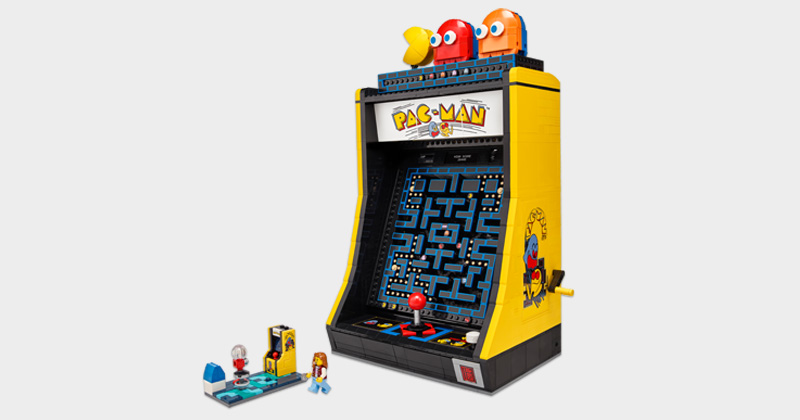 2.651 Teile für 269,99 €: Der PAC-Man-Spielautomat von LEGO (Abbildung: Bandai Namco)