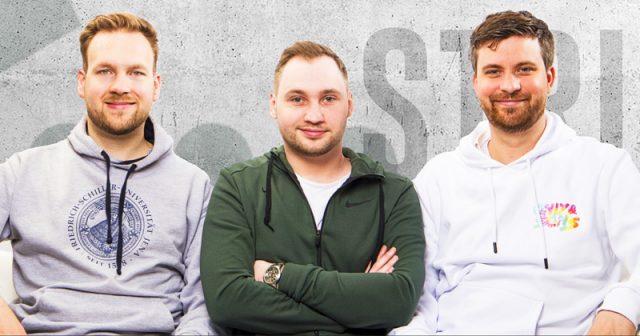 Die Striked-Gründer Tristan Kreuziger, Stefan Boronczyk und Kevin Hildebrandt (Foto: Striked GmbH)
