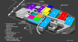 Der Hallenplan der Gamescom 2023 (Abbildung: Koelnmesse)