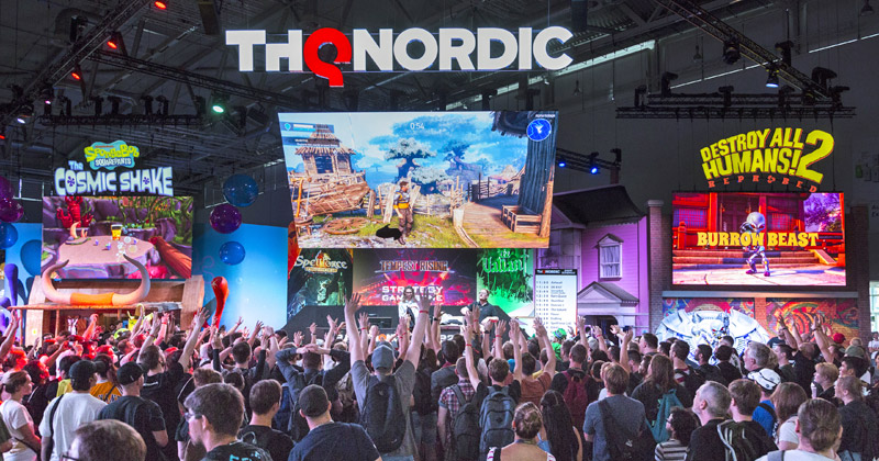 Anders als 2022 (Abbildung) wird THQ Nordic nicht an der Gamescom 2023 teilnehmen (Foto: Koelnmesse / Harald Fleissner)