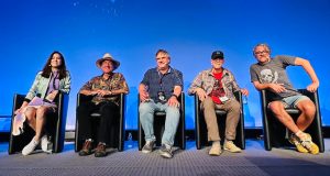 Das Monkey Island-Panel auf der Devcom 2023 versammelte Spieldesigner-Legenden wie Dave Grossman (2. v. l.) oder Ron GIlbert (Mitte) - Foto: GamesWirtschaft