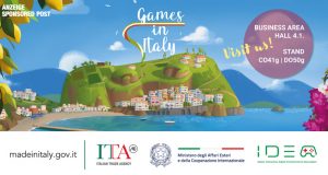 Games in Italy at Gamescom 2023: Visit us at Business Area in Halle 4.1. booth C041g – D050g! (Anzeige / Sponsored Post)