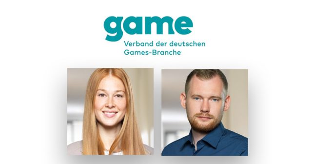 Neu im Team des Game-Verbands: Samantha Brock und Jan Menzel (Fotos: Game e. V.)