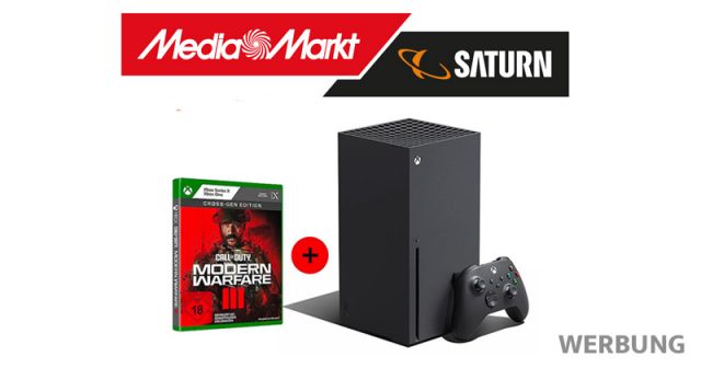 Xbox Series X plus Call of Duty: Modern Warfare 3 - jetzt zum Hammerpreis bei MediaMarkt (Angebot gültig bis 19.11.23 und solange Vorrat reicht)