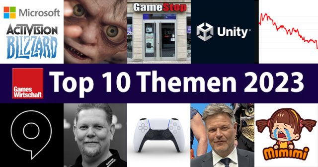 Gamescom, GameStop, Gollum: Die Top 10 Themen bei GamesWirtschaft im Jahr 2023.