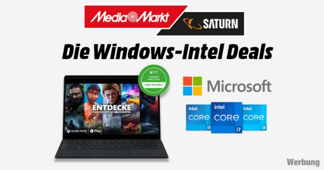 Die Windows-Intel-Deals bei MediaMarkt im März 2024 / Werbung