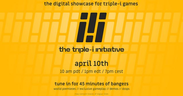 Die Triple-I Initiative plant für den 10. April den ersten Showcase (Abbildung: The Triple-I Initiative)