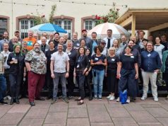 Fachtagung für Gamedidaktik erlebt erfolgreiche Premiere Die Teilnehmerinnen und Teilnehmer der 1. Deutschen Fachtagung für Gamedidaktik in Frankfurt am 10. Mai 2024 (Foto: Hochschule Darmstadt)