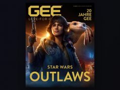 20 Jahre GEE: Jubiläums-Ausgabe erscheint im August Die Jubiläums-Ausgabe der GEE titelt mit dem Ubisoft-Blockbuster Star Wars Outlaws (Abbildung: Verlag)