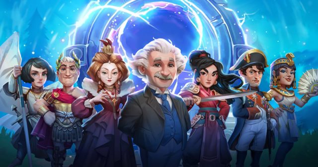 Julius Cäsar, Einstein, Cleopatra und weitere 'Superstars' der Weltgeschichte sind die Hauptfiguren in Heroes of History (Abbildung: InnoGames)