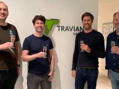 Travian Games: Viktor Pulz ist neuer Geschäftsführer Von links: Travain-Co-Gründer Holger Miller, CEO Viktor Pulz, Co-Gründer Gerhard Müller und CIO Jörg Strathaus (Foto: Travian Games GmbH)