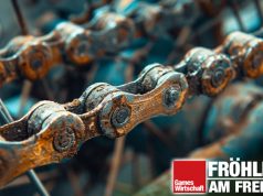 Hätte, hätte, Fahrradkette (Fröhlich am Freitag) Eine Fahrradkette (Abbildung ähnlich / Midjourney)