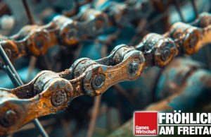 Hätte, hätte, Fahrradkette (Fröhlich am Freitag) Eine Fahrradkette (Abbildung ähnlich / Midjourney)